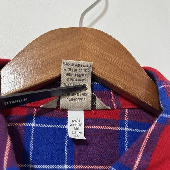 Duluth Trading Free Swingin' Plaid Flannel Shirt Size XL Country Ranch Women's - Picture 7 of 7